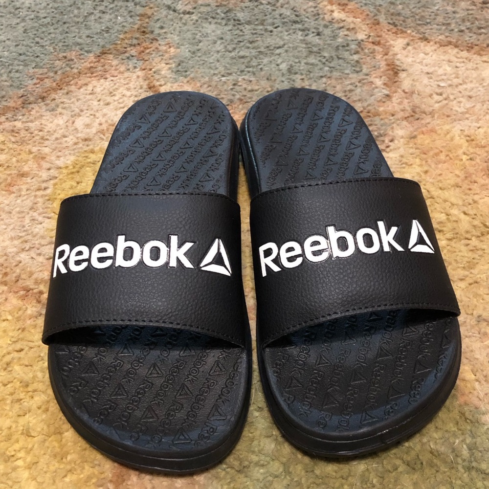 Reebok Black Slide Sandals